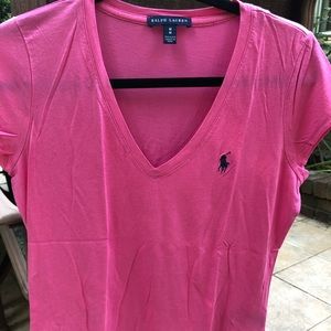 Polo Ralph Lauren pink shirt; medium